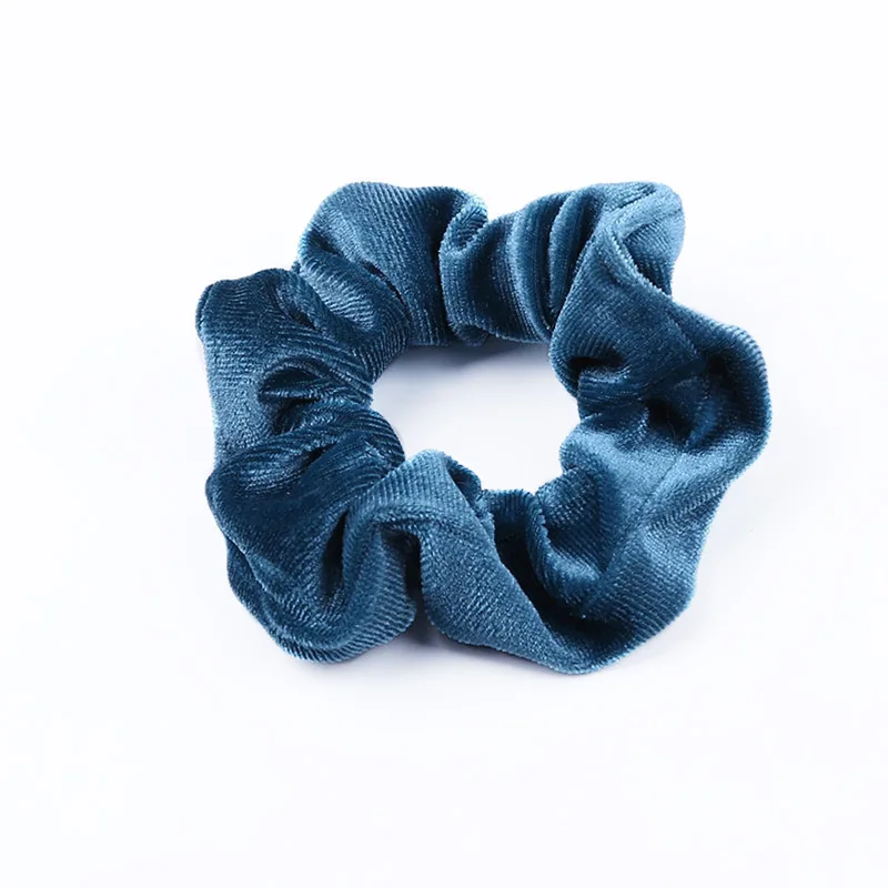 45-5pcs 5-10-15-20pcs Корея бархат резинка для волос резинки для волос одноцветное Цвет Для женщин девочек Головные уборы хвост держатель женские аксессуары для волос - Цвет: 45-5pcs