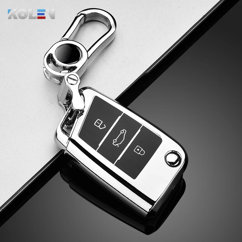 

Soft TPU Car Remote Key Case Cover Shell For Volkswagen VW Golf 7 MK7 For Skoda Octavia A7 For Seat Ibiza Leon FR 2 Aztec Altea