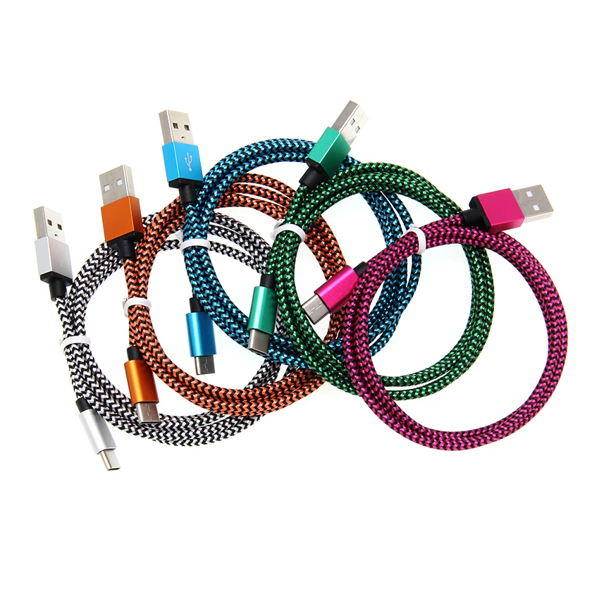 US $205.54 USB Cable For IPhone XR X 7 8 Micro USB Type C Charger Fast Charging Snake Weave Charge USBC Cable For Samsung 300pcsLot