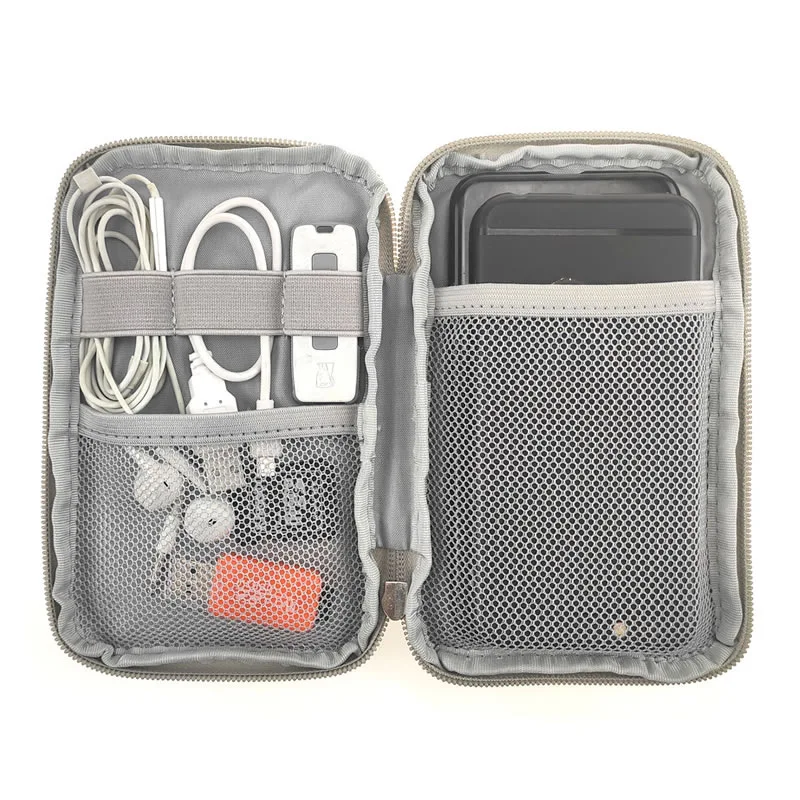 Soft Storage Organizer Bag Protection Carrying Game Case HDD Earphone MP3 MP4 Music Player Cable Phone Bank Card Zipper Pouch