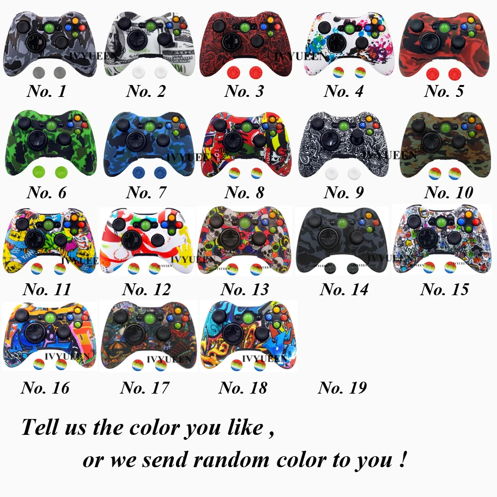 IVYUEEN защитный чехол для microsoft Xbox 360 проводной/беспроводной контроллер силиконовый чехол