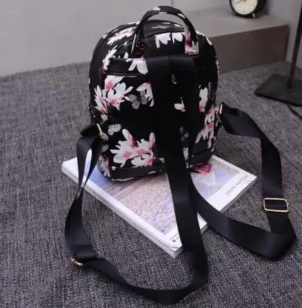 Сделано в Китае, женский рюкзак с цветочным рисунком, кожаный рюкзак для путешествий, школьная сумка через плечо