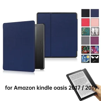 

For Amazon kindle oasis Case PU Leather ProtectiveSleeve intelligent wake-up/sleep for Kindle oasis Cover kindle paperwhite case