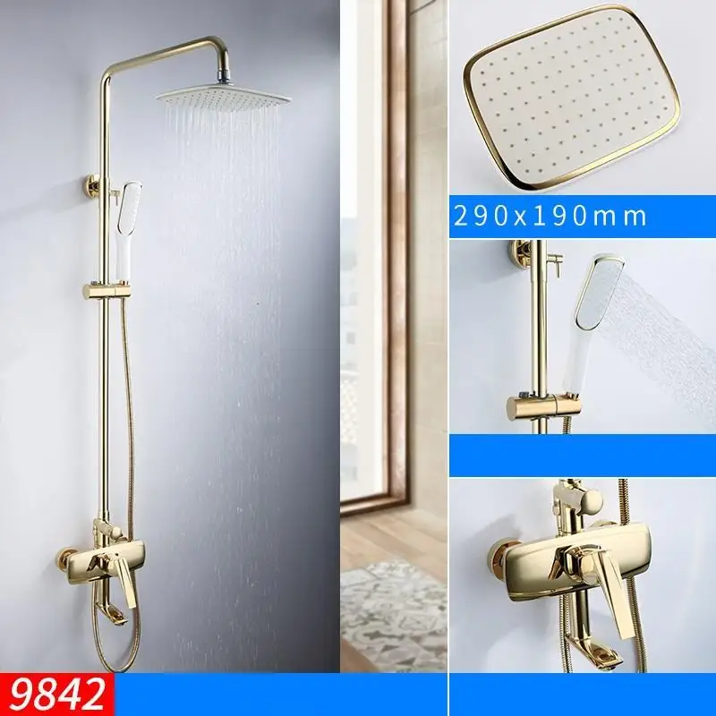 Painel Black Douchette Conjunto De Duschset Regadera Electronica Choveiro Douche Chuveiro Do Banheiro Ducha Душевая система для ванной комнаты - Цвет: MODEL P