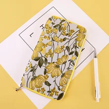 

2022 Suneshine Flowers Stitching Fashion A6/Weeks Zipper Bag Soft Journal Cover DIY Planner Agenda Diary Cover