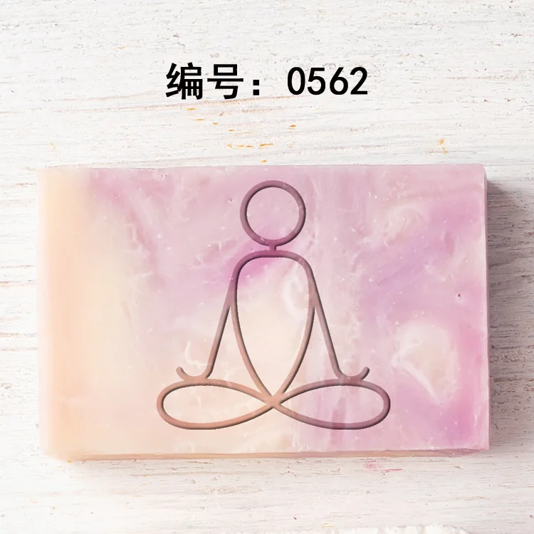 Ручной акрилловый мыло прозрачная печать запечатывание diy 3 шт. Йога шаблон 3 см оргстекло