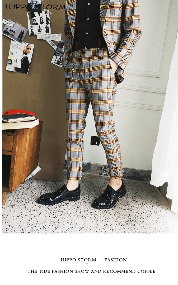 Negen Deel Broek Reparatie Gebonden Voeten Broek Tij Mannelijke Persoonlijkheid Vrije Tijd Broek capsel Broek Pantalon Homme