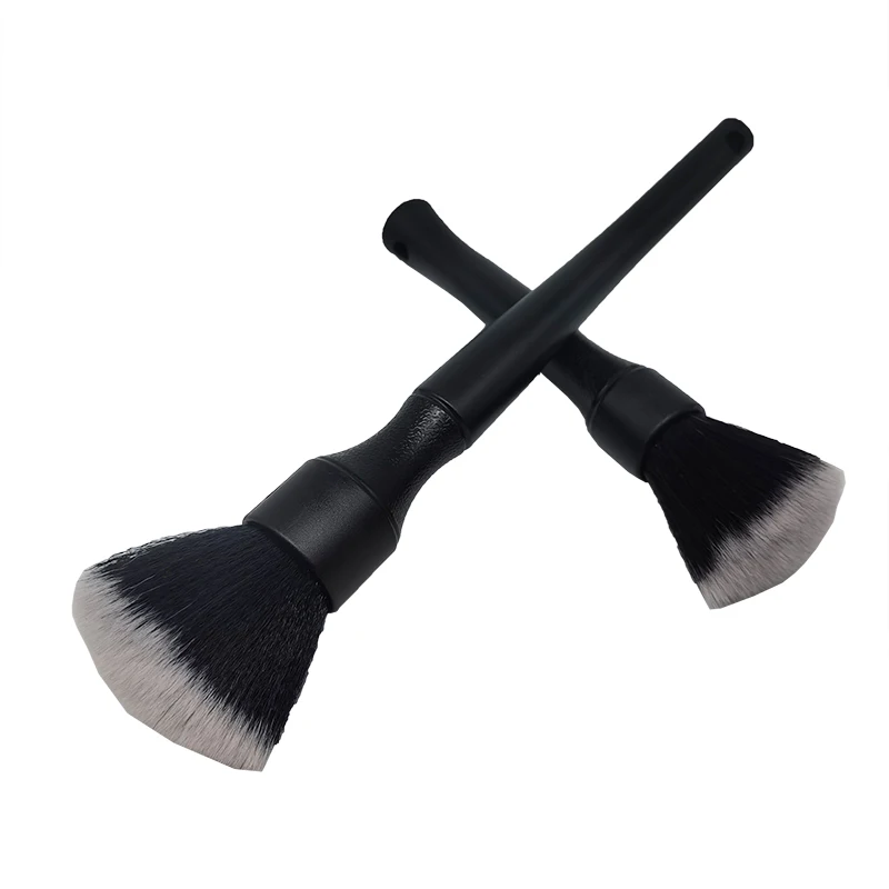 2 Pcs/set Ultra Soft Detail Brushes Car And Motorcycle Detailing Brush for Emblems Interior Exterior And Air Vents turtle wax ice