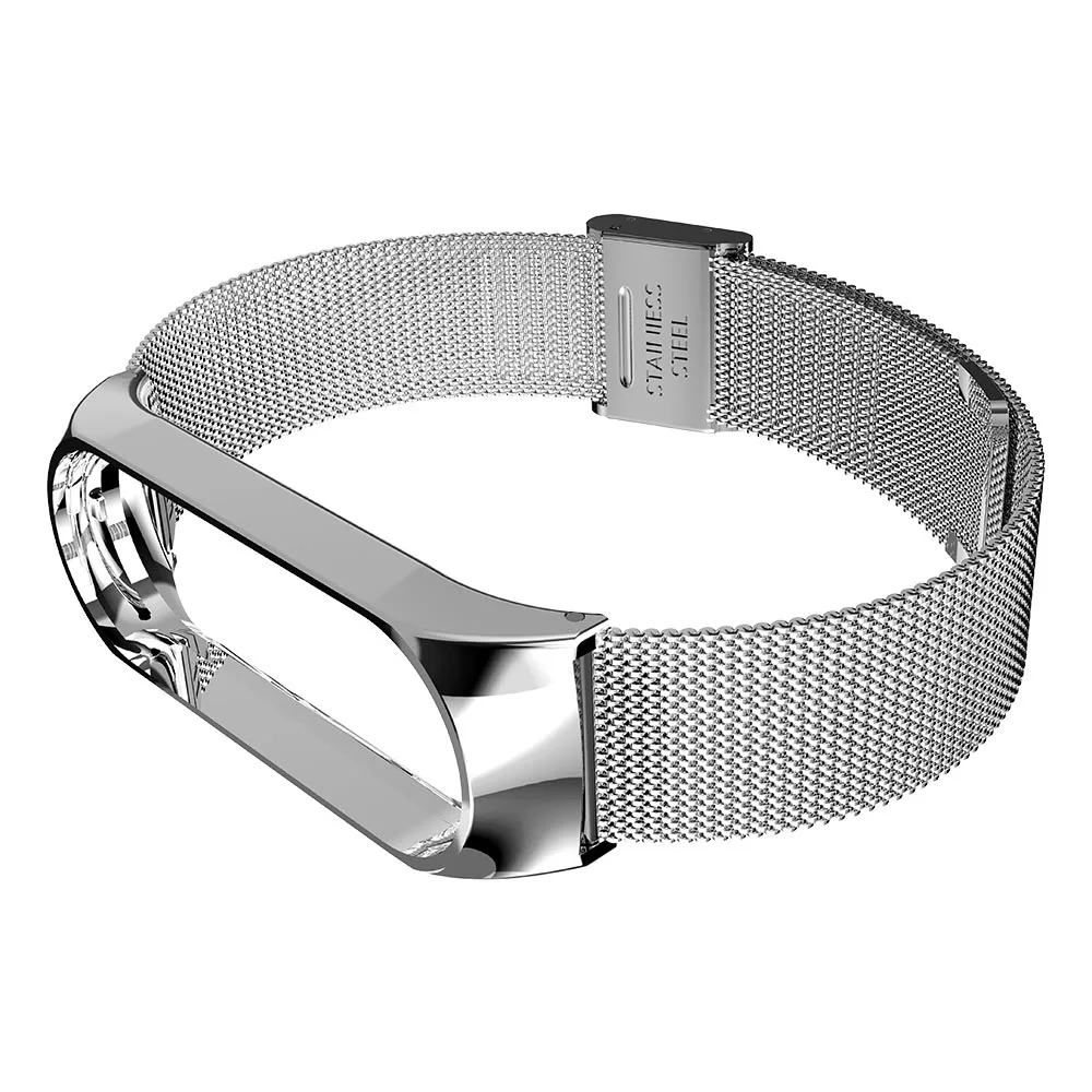 Металлический ремешок для XiaoMi band 4 или 3 из нержавеющей стали магнитный браслет Smartband часы Xiomi Xaiomi Xiami Xaomi Xaiomy браслет