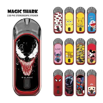 

Magic Shark Sponge Bob Stitch Mario Joker Venum Kitty Vape Case Sticker Cover Film Skin for TEROS ONE
