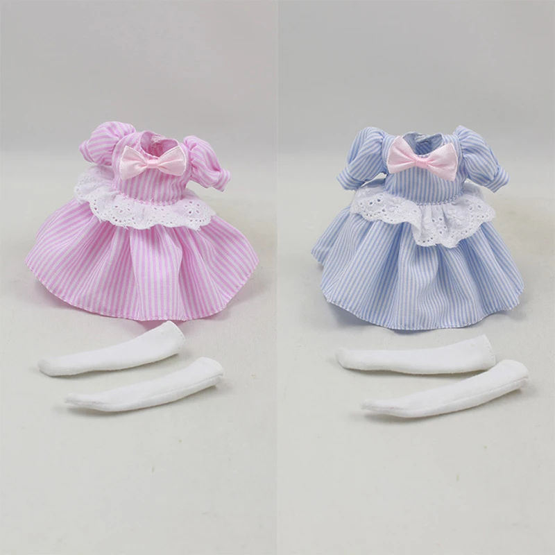 Ледяной blyth кукла синий розовый платье с леггинсами прекрасный наряд игрушка подарок
