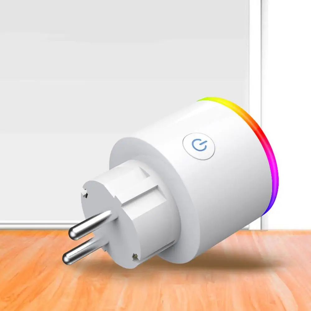 

16A RGB WiFi Smart Plug WiFi Wireless Smart Socket Outlet with Google Home Alexa Voice Control EU AU UK US Plug