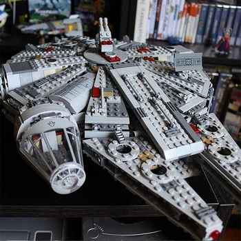 

Star Millennium 79211 Falcon Figures Wars Building Blocks Harmless Bricks Enlighten Fit Compatible Lepining Starwars Toys