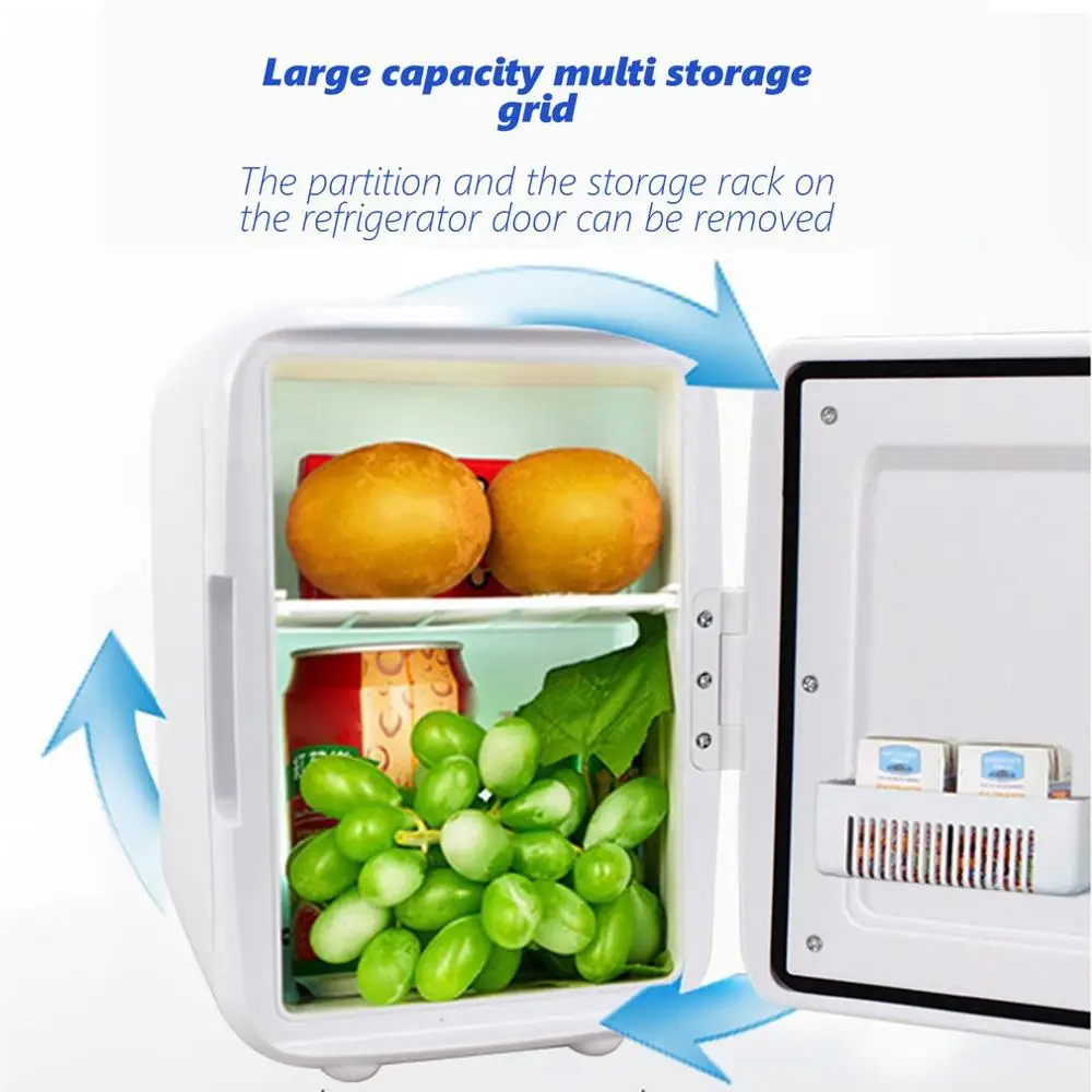 

4L Car Refrigerator Mini Cold And Warm Small Refrigerator Car Home Dual-Use Small Dormitory Household Refrigerator