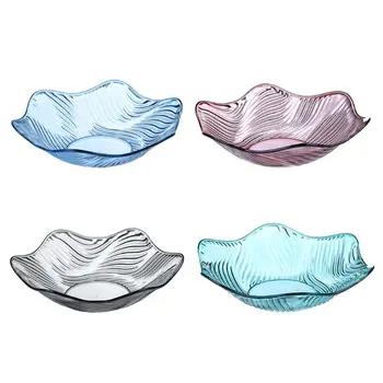 

Plastic Fruit Snack Candy Bowl Dish Serving Tray Countertop Wave Plate Container