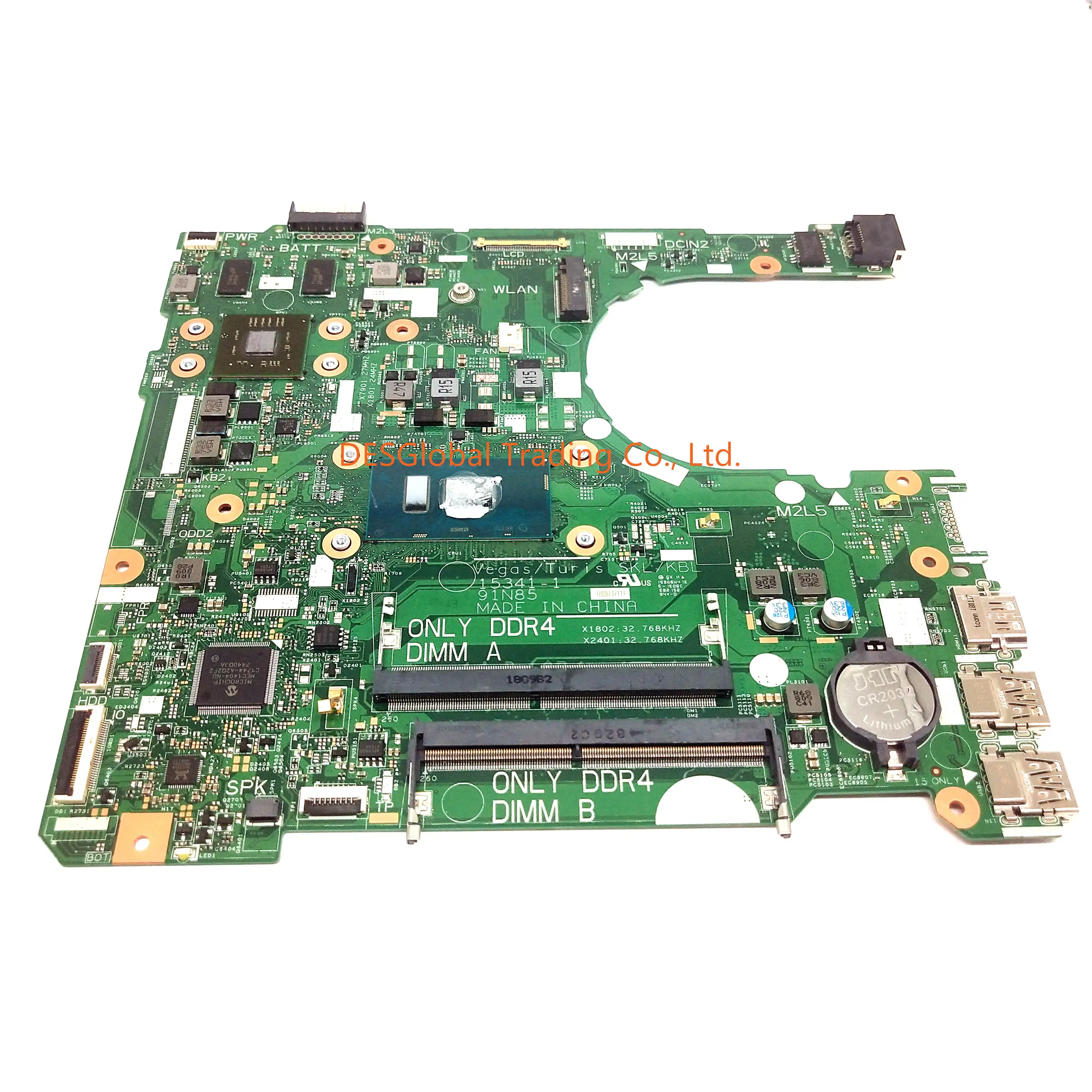 Ideal  For DELL 15 3567 3467 Laptop Motherboard with SR2ZU i5-7200U CPU Mainboard 15341-1 91N85 CN-0GV5TG 