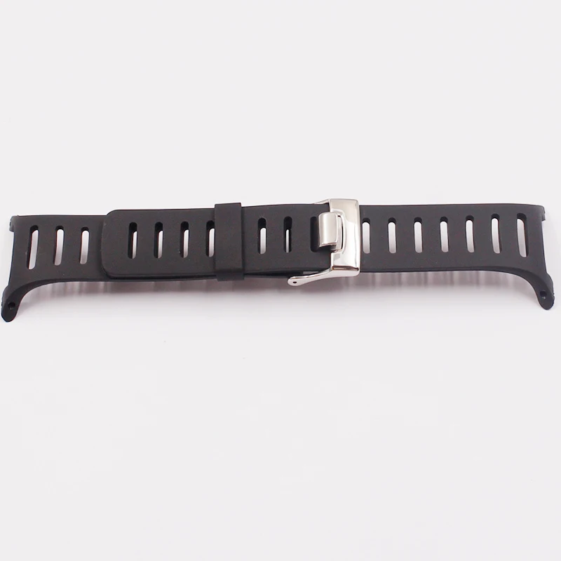 Stylish and exquisite black rubber strap for SUUNTO strap T1 T1C T3 T3C T3D T4C T4D outdoor sports waterproof men's strap