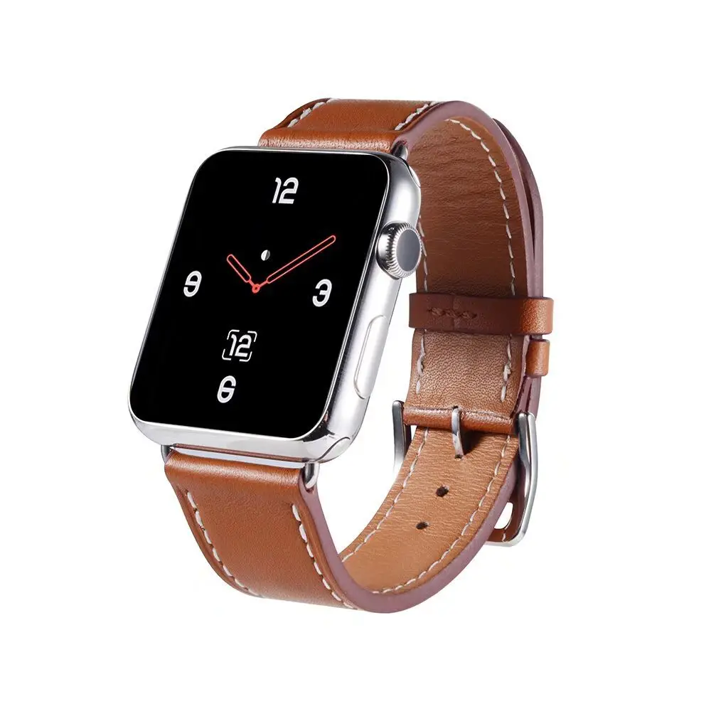 Кожаный ремешок для Apple Watch Band 38 мм 42 40 44 с одной петлей iWatch series SE 6 5 4 3 2 1|Ремешки