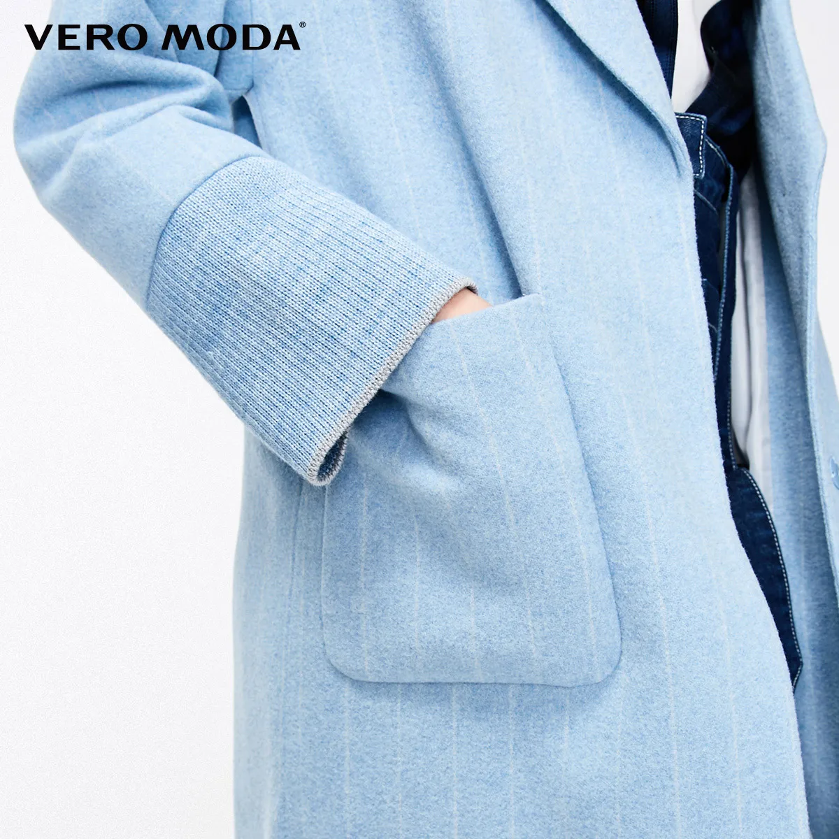 Vero Moda новое шерстяное пальто с манжетами | 318327550