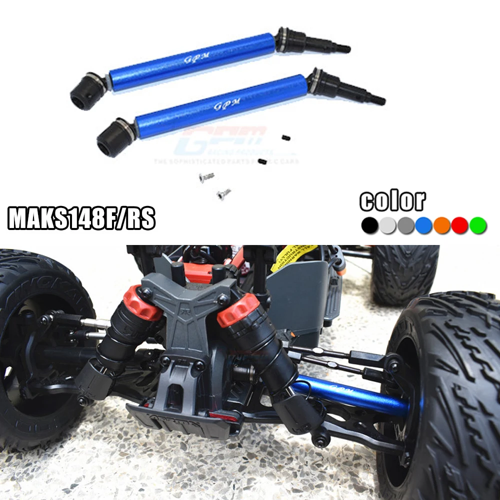 GPM ARRMA 1/10 KRATON 4S BLX ARA102690 MONSTER TRUCK hardened axle + aluminum CVD front and Rear universal joint #AR310887 | Игрушки и