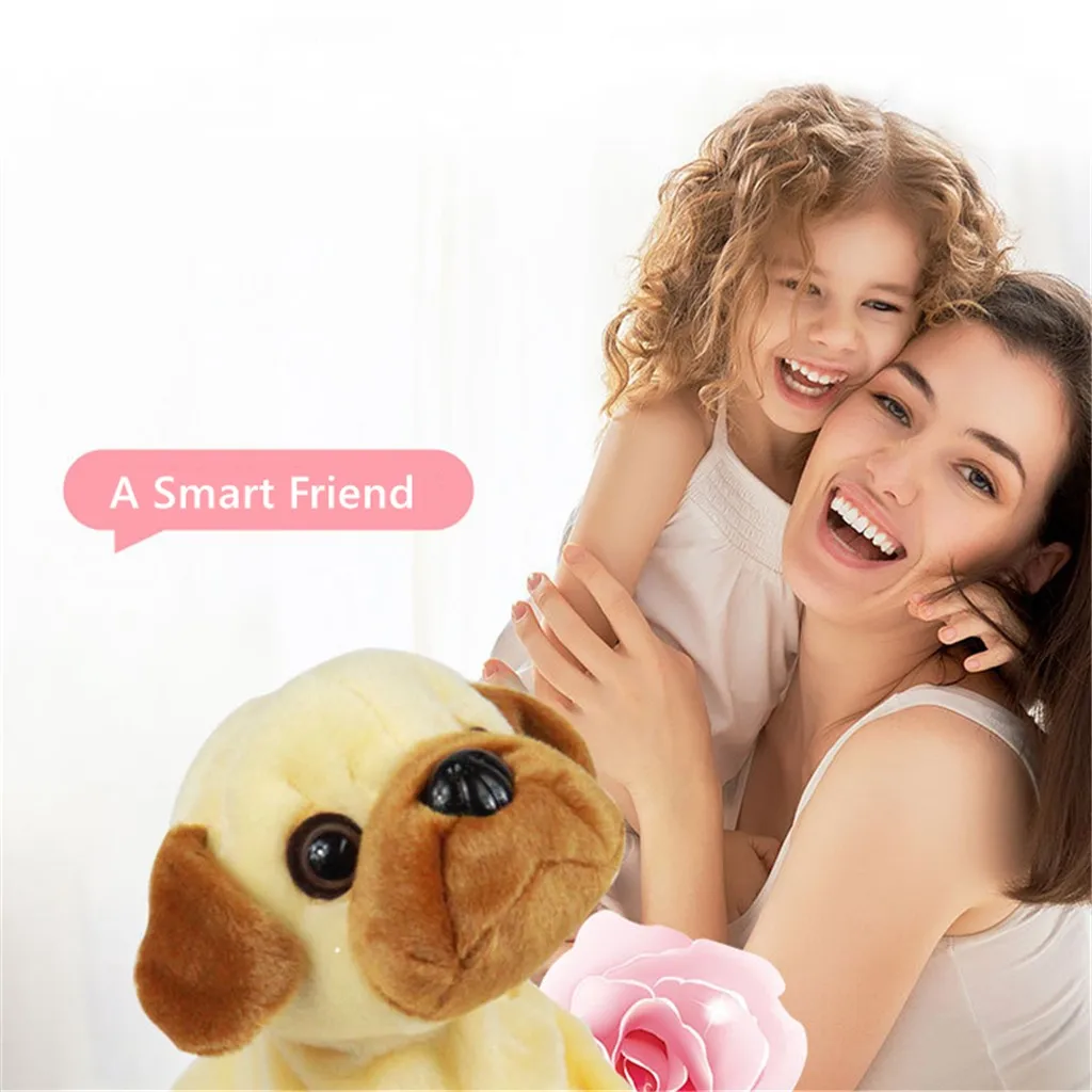 Плюшевые Электронные собаки дети стенд Walk Sound control интерактивный робот игрушка подарки собака лай стенд прогулки электронные игрушки собака для детей