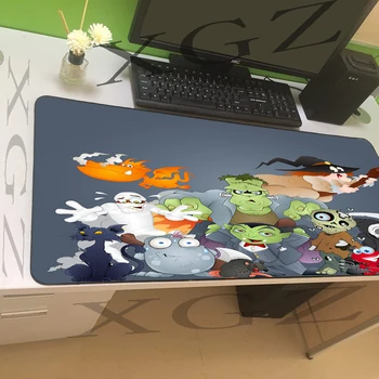 

XGZ Large Mouse Pad Black Locking Edge Fantasy Cartoon Internet Cafe Computer Desk Mat Speed Natural Rubber Slip Lol Dota