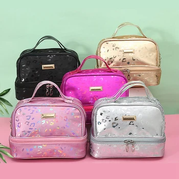 

Fashion Laser Cosmetic Bag Wish Portable Waterproof Organizer Travel Toiletry Makeup Case Beauty Business Women Make Up Box