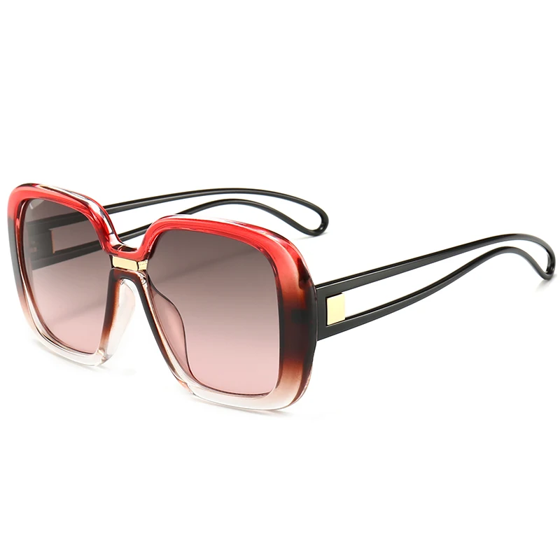 FC OPTICS Vintage Pilot Polarized Sunglasses Women Men Metal Frame Anti UV Sun Glasses Brand Design Night Vision Glasses - Цвет линз: red