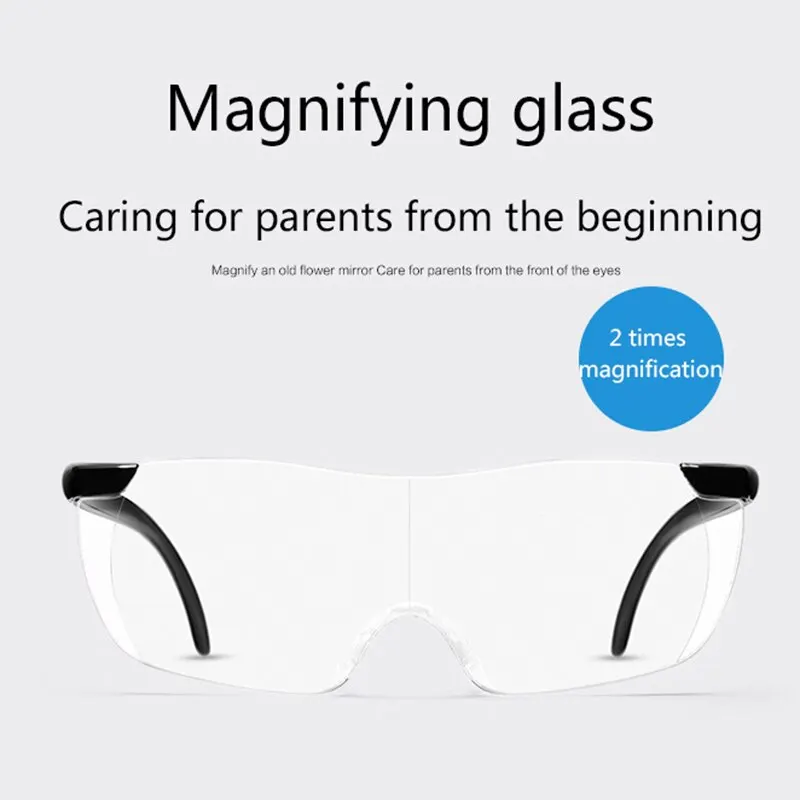 

Magnifiers Eyewear Magnifying Presbyopic Glasses 2X Magnifying Unisex Portable Presbyopic Reading Glasses Lupa Spectacles Newest