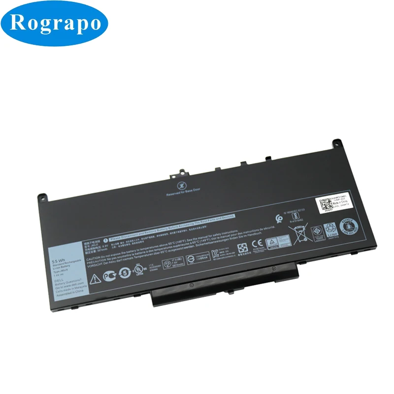 

Новый 7300mAh подлинный J60J5 Сменный аккумулятор для ноутбука планшета для Dell Latitude E7270 E7470 R1V85 MC34Y 242WD 7,6 V 55Wh