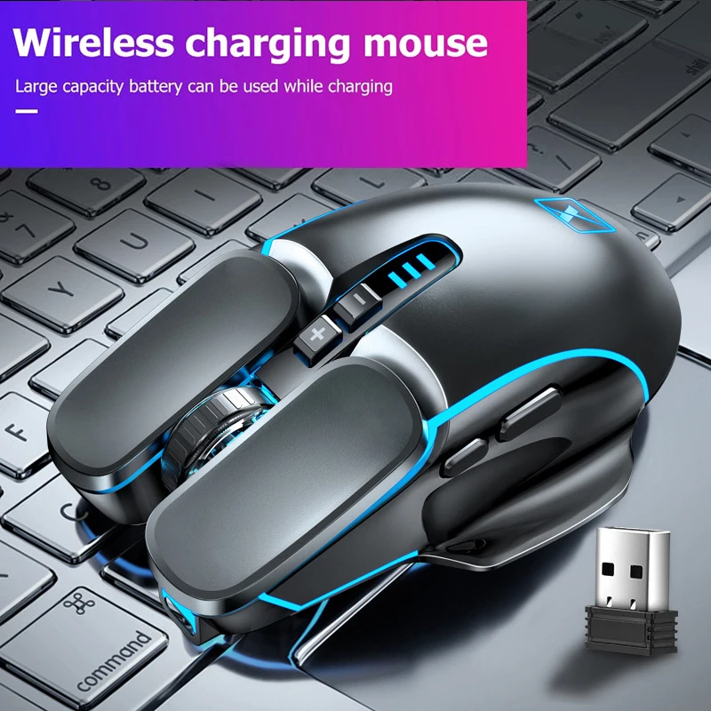 M215 Wireless Mouse USB Rechargeable 4 Breathing Light Mouse 2400 DPI 6 RGB LED Gaming Mouse For Laptop Computer - AliExpress Mobile