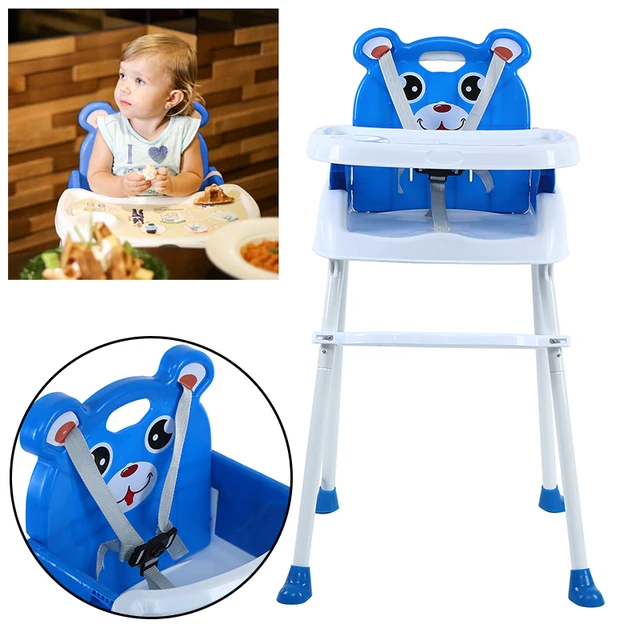 Honhill 3 in 1 Multifunctional Baby High Chair Cute Bear Feeding Seat