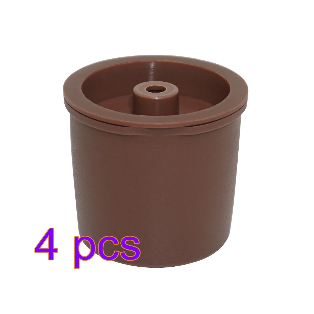 4pcs brown Металлическая Совместимость для кофемашины Illy, пополняемая многоразовая капсула, подходит для Illy, эспрессо, кафе - Цвет: 4pcs brown