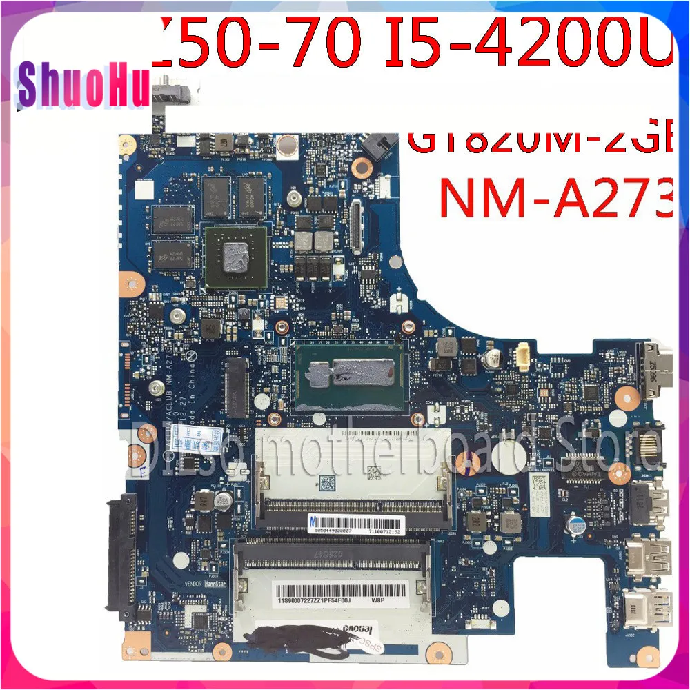 KEFU NM-A273 для Lenovo Z50-70 G50-70M G50-70 I5-4200U материнская плата ноутбука Thinkpad DDR4 HM87 Intel GT820M-2GB Test
