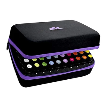 

Portable 70 Grids 15ml Essential Oil Storage Bag Carrying Holder Case Travel Nail Polish Organizer Storage Box Container