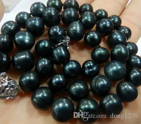 

From 9-10 MM black NATURAL Tahitian pearl necklace 28% discount 5,6