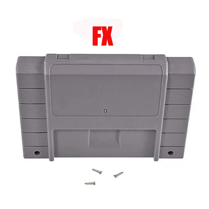 SNES TX shell H 100 шт. чехол для картриджа чехол для игрового картриджа чехол для супер SNES FX консолей с 2 винтами безопасности - Цвет: SNES TX shell