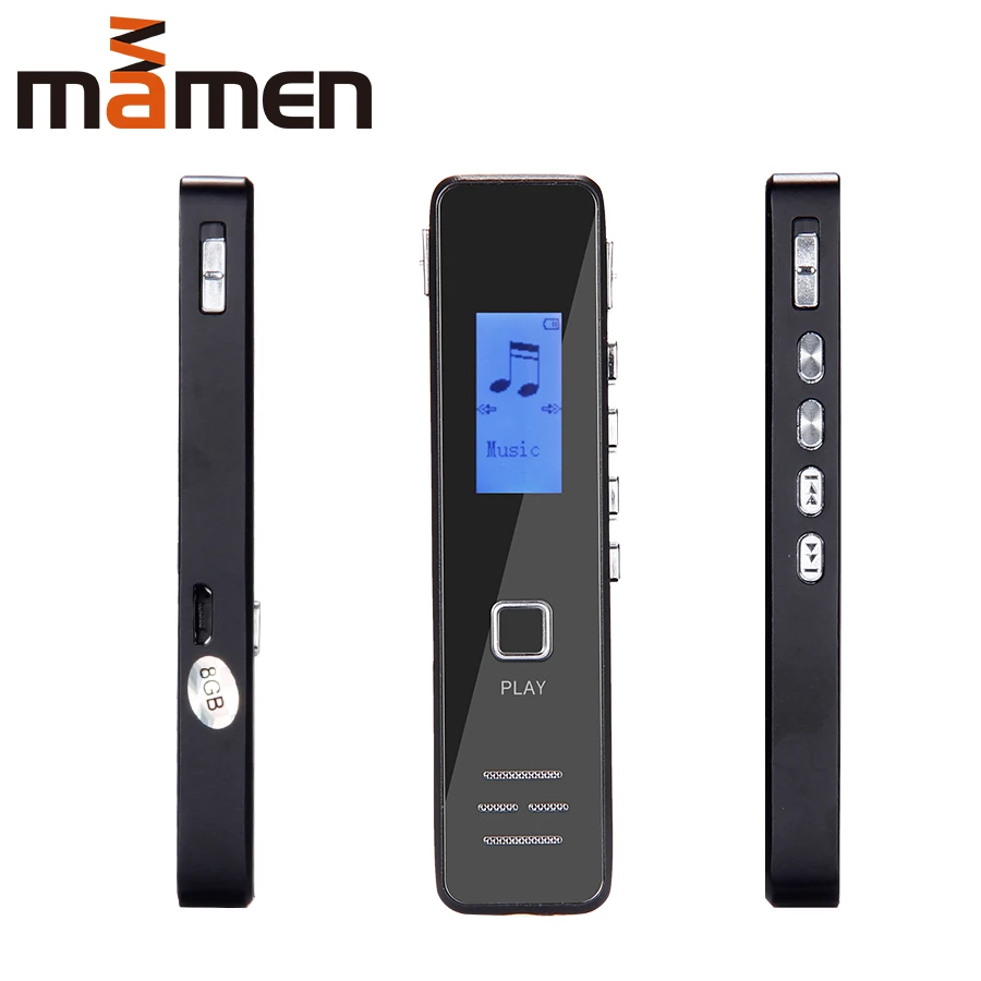 MAMEN 8 Гб USB диктофон записывающая ручка аудио рекордер с двойным микрофоном Время записи 1000 мин для различных случаев