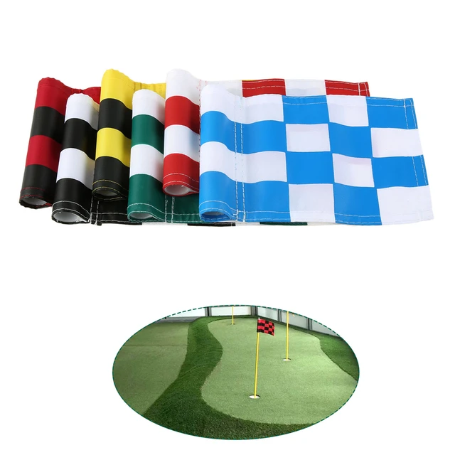 1Pc Golf Backyard Training Aids Nylon Hole Pole Cup Flags Putting Green Marker for Outdoor Indoor Backyard Golf Courses Practice