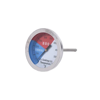 

Stainless Steel Barbecue BBQ Thermometer Temperature Gauge 100-550 Degrees Smoker Grill