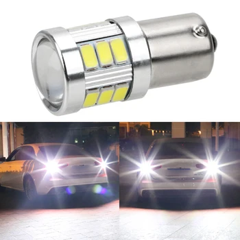 

LEEPEE Car DRL Driving Lamp Universal 1156 5630 18smd LED Auto Brake Light S25 P21W Reverse Lights Reverse Bulbs Turn Signals