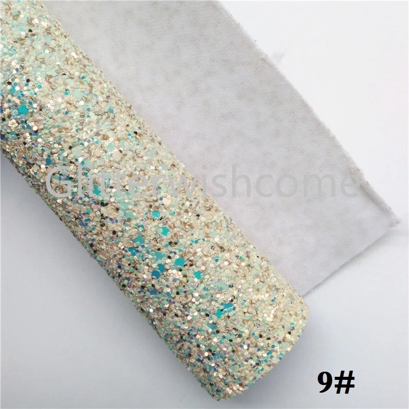 Glitterwishcome 21X29 см A4 Размер Синтетическая кожа, массивная блестящая кожа, кристальная кожа ткань винил для бантов, GM618A