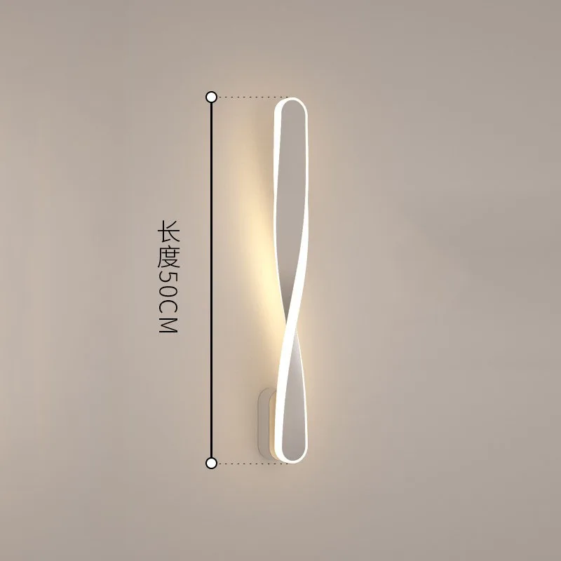 WECUS) Modern Nordic spiral wall lights, creative twist wall lamp, designer-specific, suitable for high-end decoration