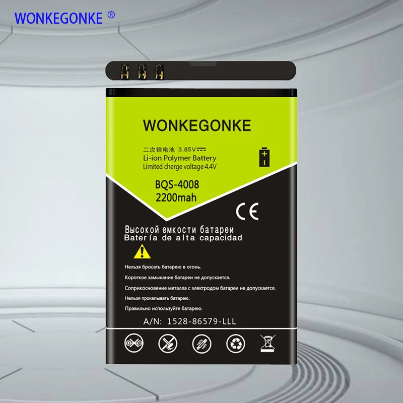 WONKEGONKE BQS-4008 батарея для BQS 4008 BQ BQS4008 мобильного телефона | Мобильные телефоны и