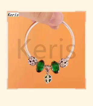 

Keris Store High Quality 1:1 100% Silver Clover Pendant Bracelet Free Delivery