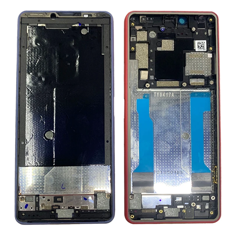 Middle Frame Housing LCD Bezel Plate Panel Chassis For Sony Xperia 10 III Phone Middle Frame Metal Replacement Parts mobile transparent frame