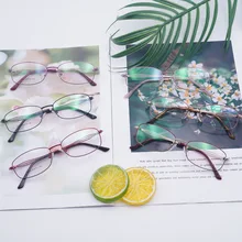 Металлические Женские оправы для очков высокого качества и модные оправы женские с тонким покрытием