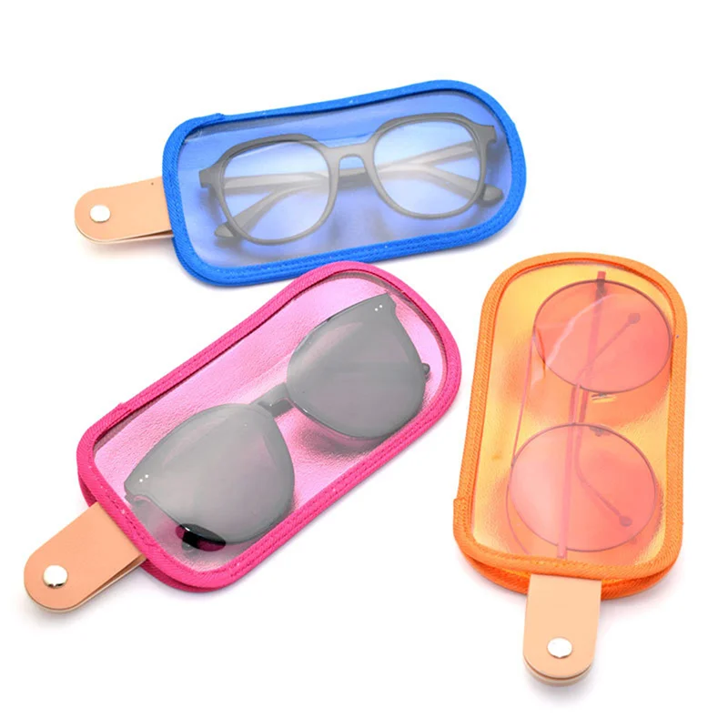 Mobile Phone Glasses Bag Retro Portable Storage Sunglasses Bag Pure Color Retro Portable Storage Sunglasses Bag