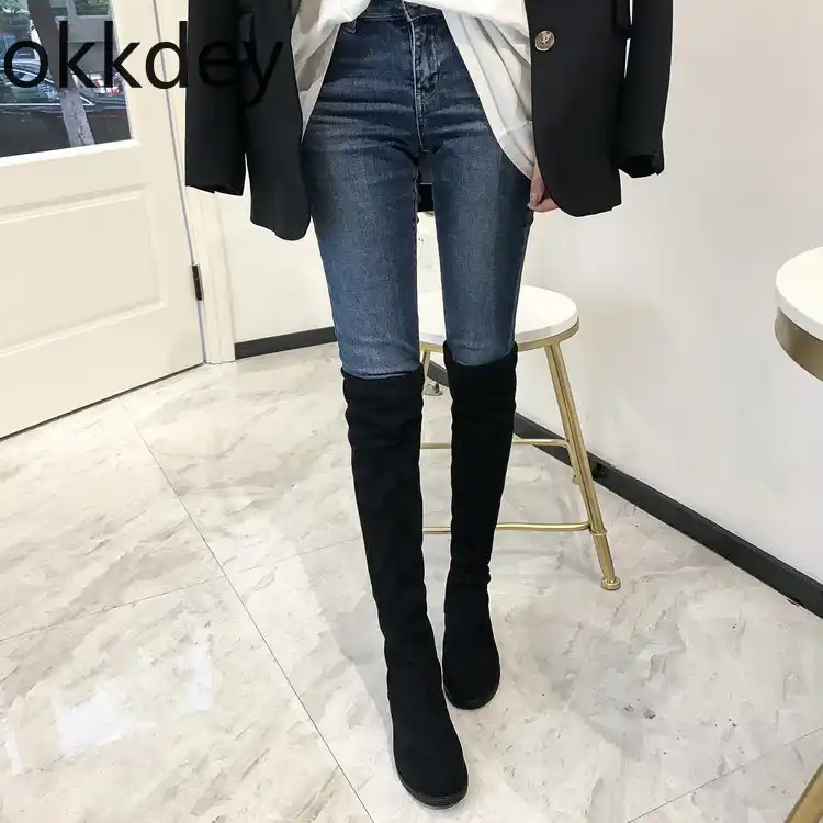 stylish thigh high boots