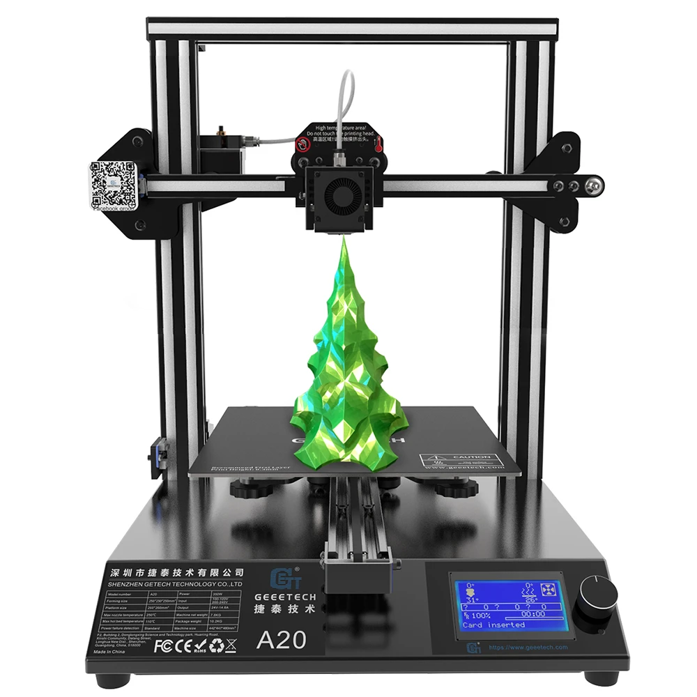 3dprinter Geeetech A20 DIY 3d Printer High Accuracy Fast Assembly With GT2560 Board Aluminum Profile Frame Break-Resuming Capability 3d printer designs